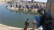 انتشال جثمان شاب غريق من ترعة برج العرب بعد 5 أيام من البحث