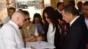 وزيرة الثقافة ومحافظ أسوان يتفقدان مشروع تطوير قصر الثقافة بكورنيش النيل