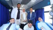 محافظ دمياط ونائبه يشاركان في الحملة القومية للتبرع بالدم لإنقاذ الأرواح