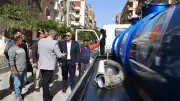 رئيس مياه القناة يتفقد سيارات الكسح بعد إعادة تأهيلها لتعزيز منظومة التشغيل