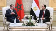 استقبال رسمي في مطار القاهرة لرئيس الوزراء المغربي عزيز أخنوش