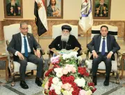 محافظ الجيزة يزور مطرانية أكتوبر وأوسيم مهنئاً بعيد القيامة المجيد