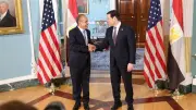 وزير الخارجية المصري يلتقي نظيره الأمريكي في واشنطن لبحث قضايا المنطقة وسد النهضة