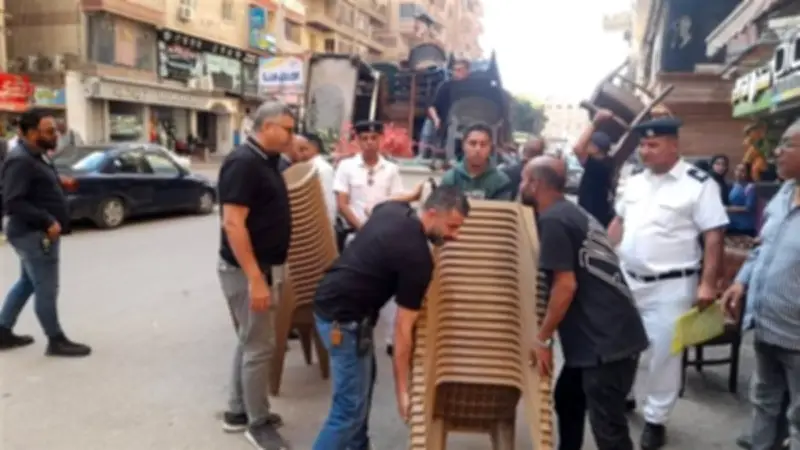 إغلاق 11 منشأة مخالفة بالطالبية وإزالة أدوار غير مرخصة بالهرم