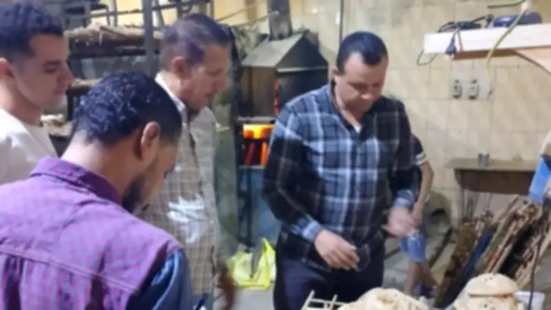 ضبط صاحب مخبز استولى على 13 جوال دقيق بلدي مدعم في الغربية