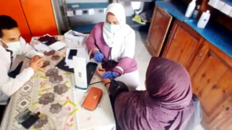 1314 مواطنا استفادوا من القافلة الطبية المجانية بقرية القيطون في بلقاس