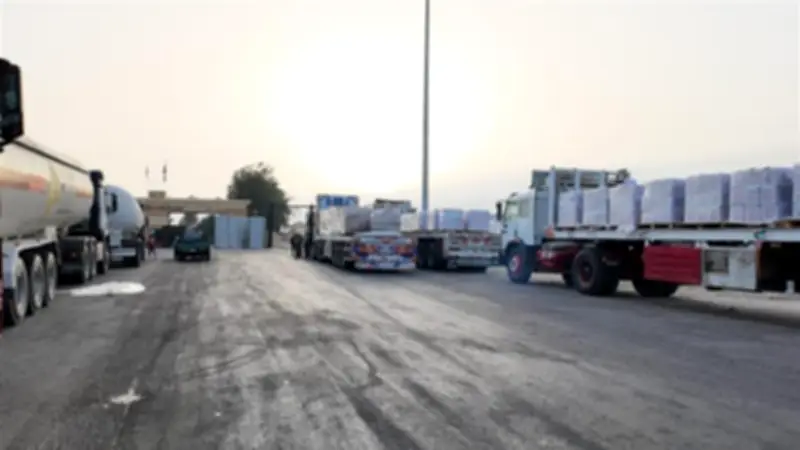 الهلال الأحمر يطلق قافلة «زاد العزة» 199 إلى غزة بـ3 آلاف طن مساعدات