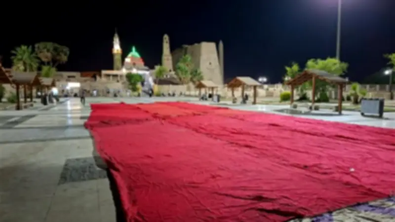 استعدادات ساحة أبو الحجاج بالأقصر لاستقبال 20 ألف مصلٍ في عيد الأضحى