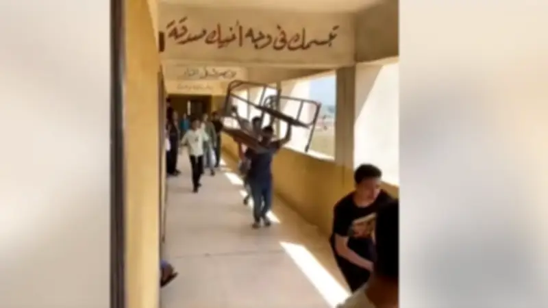 فيديو تخريب فصول المدارس قديم من 2019 والتعليم تحقق في سباق موتوسيكلات