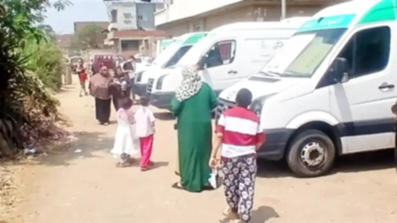 قافلة طبية مجانية تقدم 2408 خدمات لأهالي المنصورة في يومين