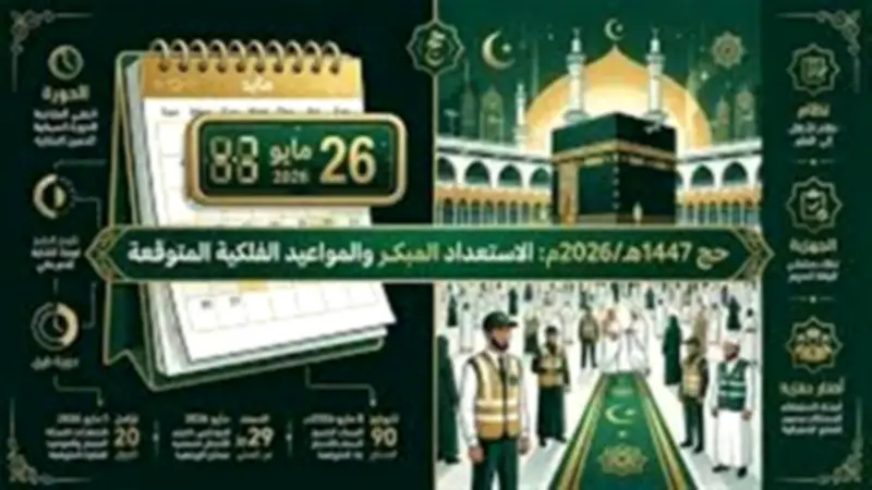التقويم الهجري اليوم: 29 ذو القعدة 1447 ووقفة عرفات بعد 11 يوماً