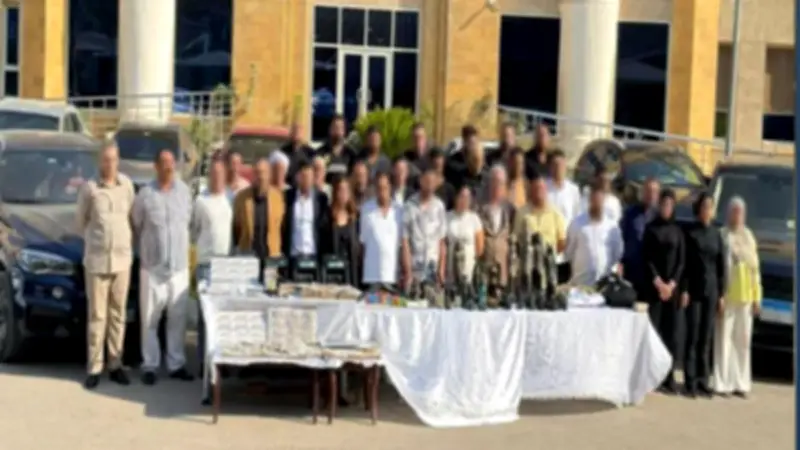 حبس 33 شخصًا في واقعة نصب كبرى عبر بيع أوهام الآثار بأكتوبر