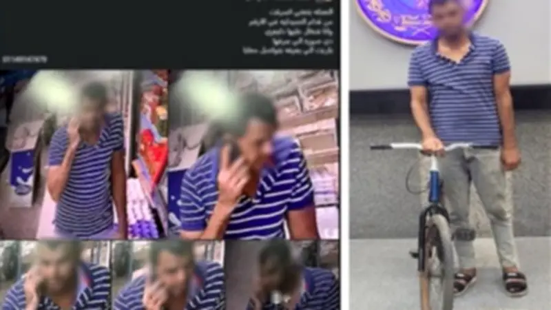 النيابة تأمر بحبس "حرامي الدراجات" 4 أيام بعد فضيحة فيسبوك في سوهاج