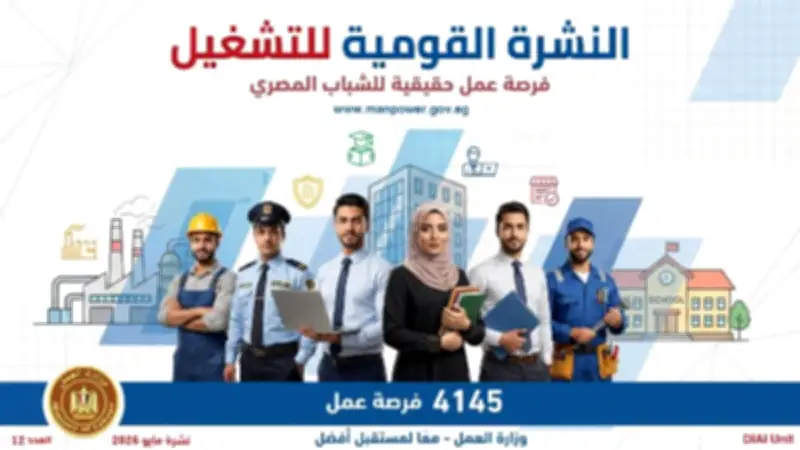 4145 فرصة عمل جديدة في 11 محافظة.. والتقديم خلال مايو 2026