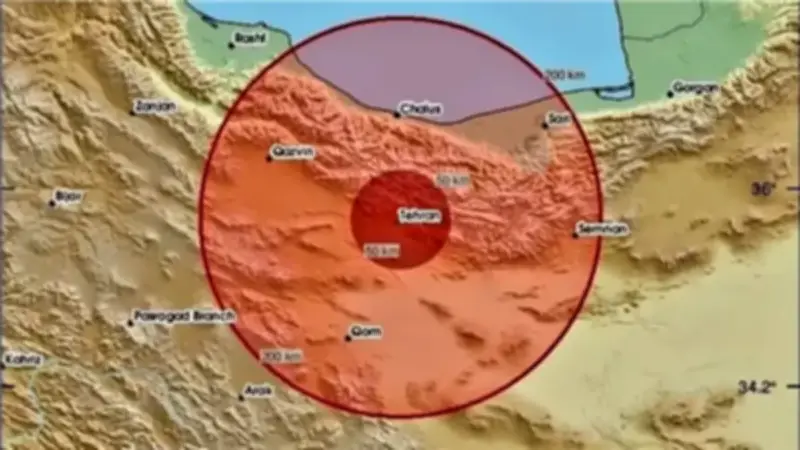 زلزال بقوة 4.6 يضرب طهران ومازندران وهزات ارتدادية تتبعه