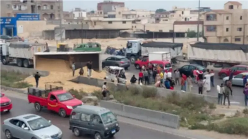 إصابة 5 أشخاص في حادث تصادم على الطريق الصحراوي بالإسكندرية