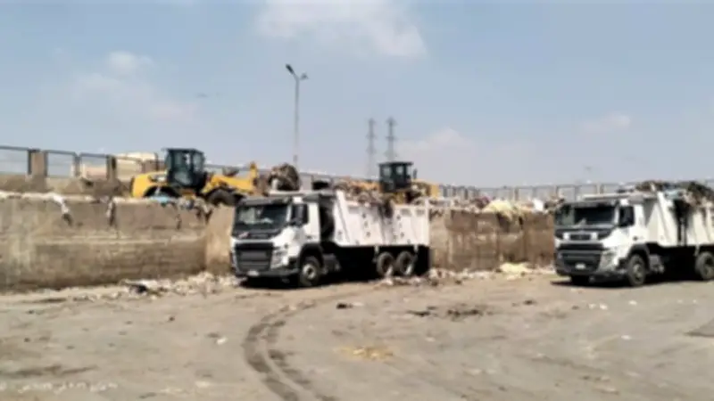 رفع 600 طن مخلفات بالمحطة الوسيطة بكفر الدوار