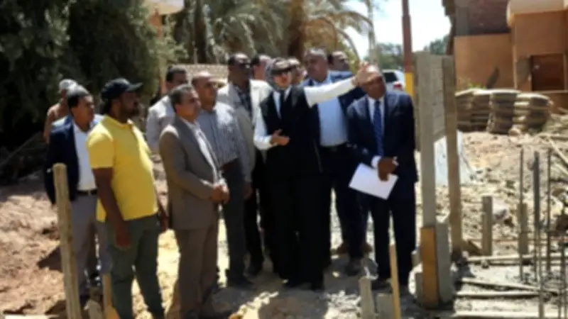 محافظ الوادي الجديد تتابع تجديد الوحدة البيطرية بالراشدة بتكلفة 7.5 مليون جنيه