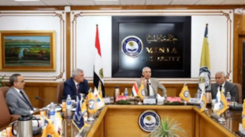 جامعة المنيا تعلن افتتاح 8 مشروعات كبرى في التعليم والمستشفيات قريباً