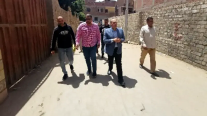 تركيب بلاط الأنترلوك لـ84 شارعا بمنطقة مسجد البهواشي في أوسيم بالجيزة