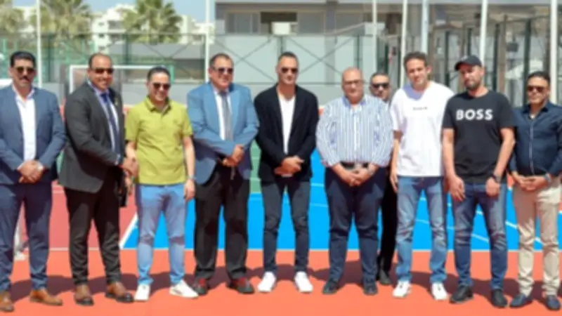 افتتاح الملعب المتعدد بمركز التنمية الشبابية بالشيخ زايد بعد تطويره