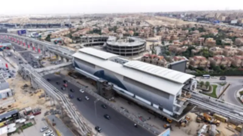 أحدث تصوير جوي لمونوريل غرب النيل من أكتوبر الجديدة حتى وادي النيل
