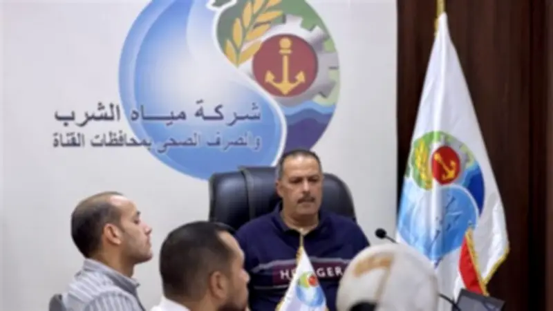 متابعة تنفيذية لخط التحلية المغذي لقرى شمال العين السخنة
