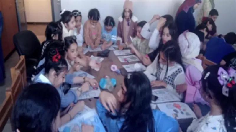 متحف كفر الشيخ ينظم ورشة فنية للأطفال احتفالاً بعيد العمال
