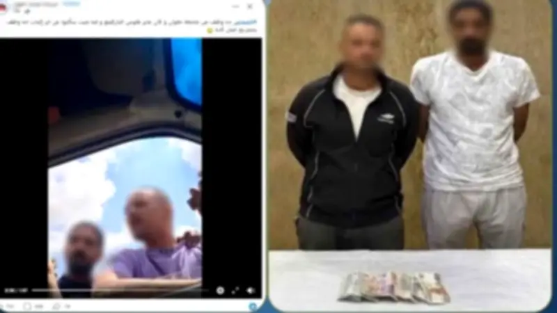 القبض على شخصين يمارسان مهنة منادي سيارات بدون ترخيص في حلوان