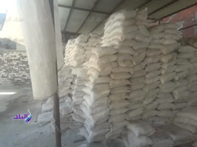 ضبط طن ملح طعام مجهول المصدر وغير صالح في حملة تموينية بالغربية
