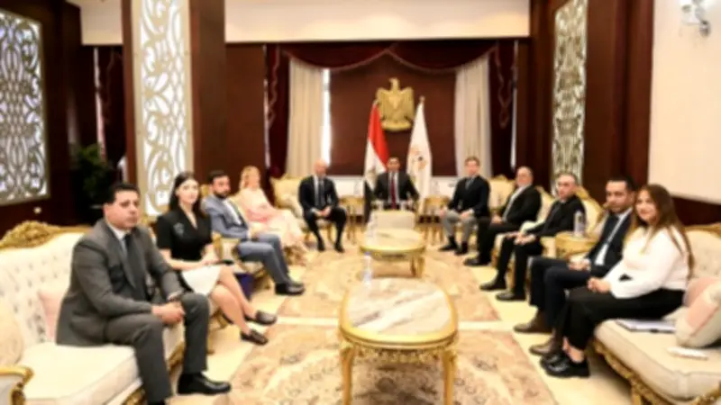 لقاء وزير الرياضة مع نائب رئيس الأولمبية الروسية لتعزيز التعاون