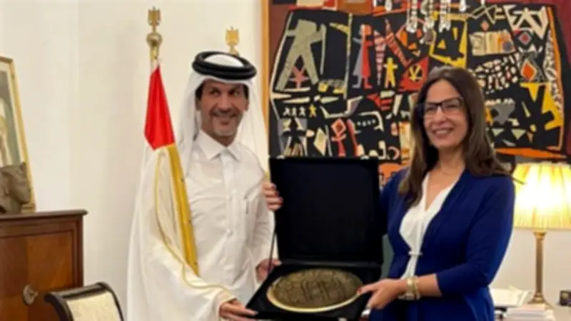 وزيرة الثقافة تستقبل سفير قطر لتعزيز التعاون الثقافي المشترك