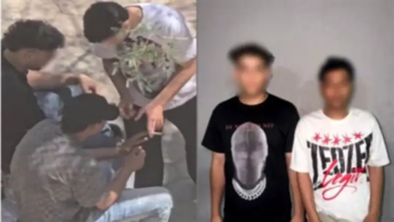 ضبط طالبين ظهرا في فيديو متداول بتعاطي المخدرات بالنزهة