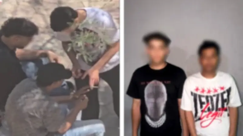 القبض على طالبين يتعاطيان المخدرات في الشارع بالقاهرة