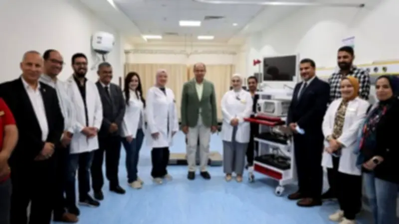 محافظ المنيا يتفقد وحدة مناظير الجهاز الهضمي الجديدة بسمالوط التخصصي