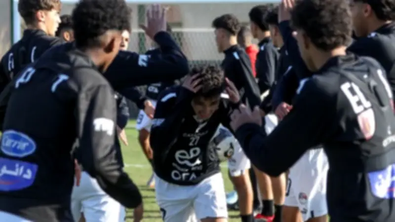 منتخب الناشئين يختتم تدريباته استعدادًا لمواجهة الزمالك ودياً