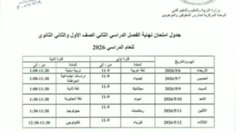 بدء امتحانات الترم الثاني لطلاب الأول والثاني الثانوي بمدارس المتفوقين غداً