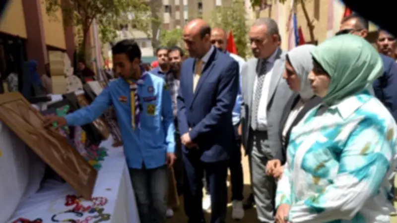 محافظ أسيوط يشهد تخريج طلاب التربية الخاصة ويفتتح معرض إبداعاتهم