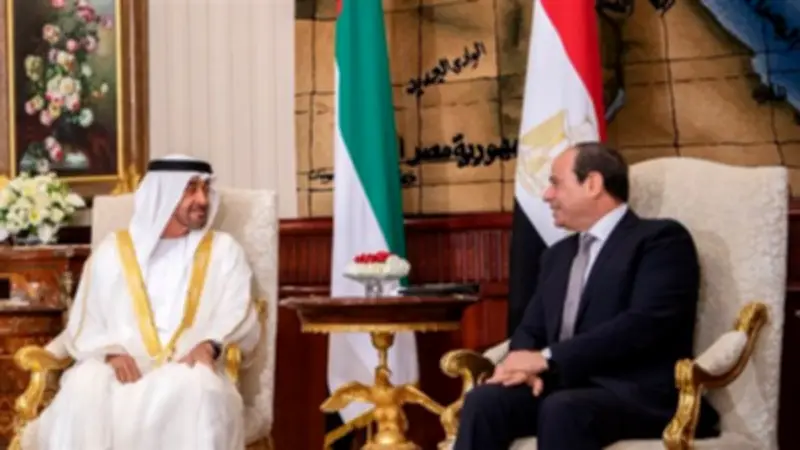 السيسي يندد بالعدوان الإيراني على الإمارات ويؤكد التضامن الكامل