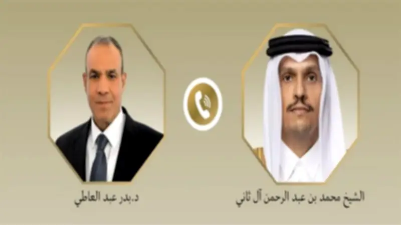 وزير الخارجية يبحث مع نظيره القطري جهود خفض التصعيد الإقليمي