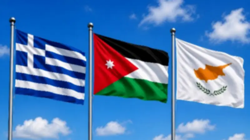 توافق أردني قبرصي يوناني على دعم حرية الملاحة ووقف التصعيد بالشرق الأوسط
