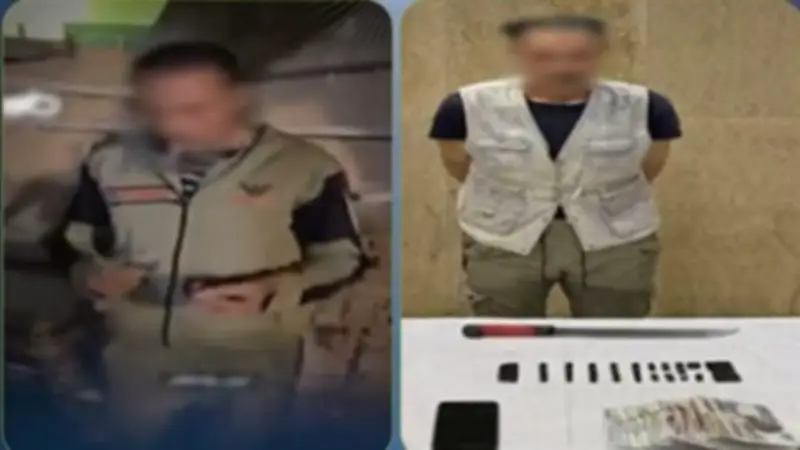 ضبط عاطل بحوزته مخدرات وسلاح أبيض في حلوان