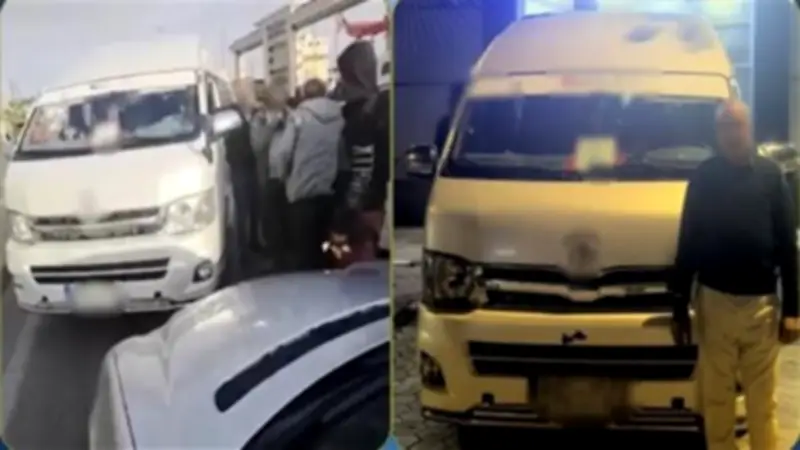 ضبط سائق ميكروباص سار عكس الاتجاه لاختصار الطريق في القاهرة