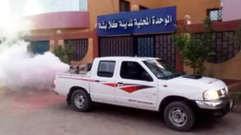 مكافحة ناقلات الأمراض بمدينة كلابشة في أسوان استجابة لمطالب المواطنين