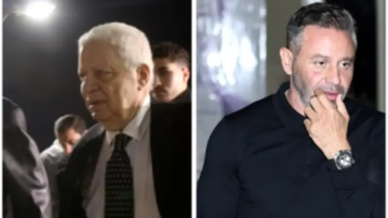 مرتضى منصور وحازم إمام في عزاء هاني شاكر بحضور نجوم الفن