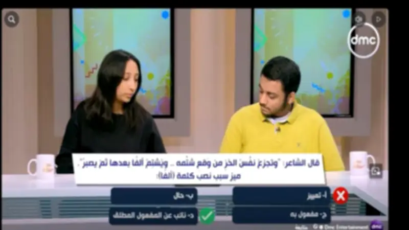 برنامج مصر تستطيع يقدم مراجعات اللغة العربية للثانوية العامة في منافسة قوية