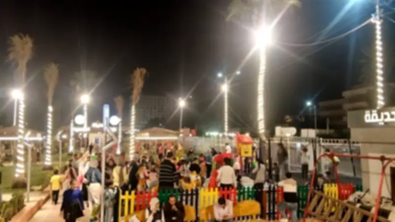 إقبال كبير من العائلات على حدائق المنصورة في عطلة نهاية الأسبوع