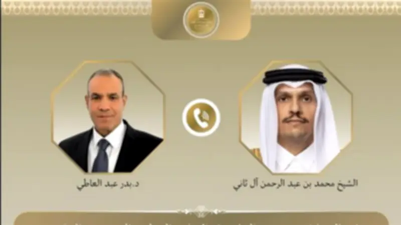 وزير الخارجية يبحث مع نظيره القطري خفض التصعيد الإقليمي