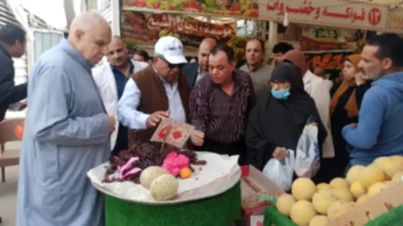محافظ الدقهلية يتفقد المعرض الدائم للسلع الغذائية بحي شرق المنصورة