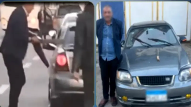 القبض على قائد سيارة بالتلويح بسلاح أبيض في الإسكندرية